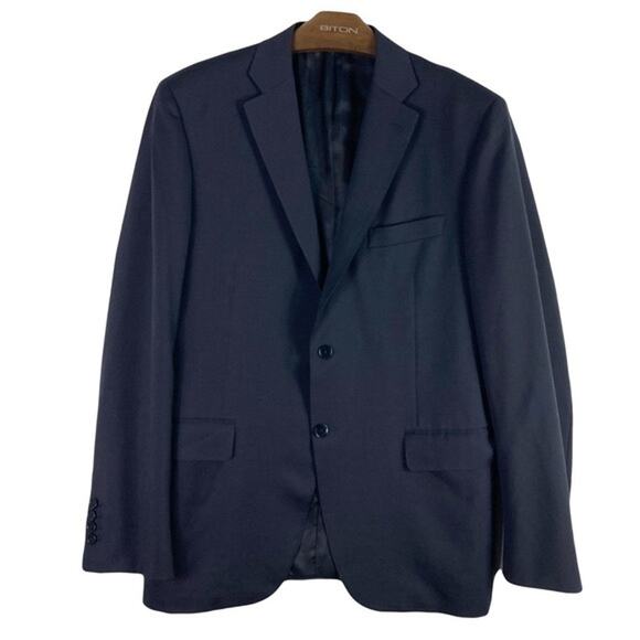 NWOT CANALI Blue Pure Travel Wool Blazer 36R - Picture 1 of 14